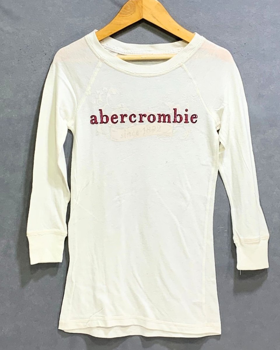Abercrombie & Fitch Branded Original For Cotton Women T Shirt - Preloved Labels