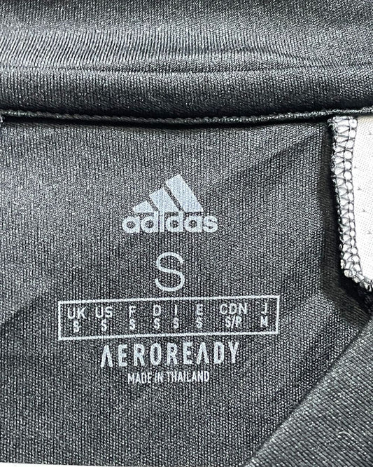 Adidas Black Polyester Jersey Sport For Women T Shirt Small - Preloved Labels