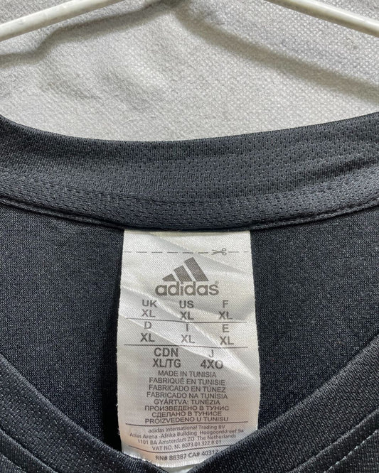 Adidas Black Polyester JerseySport For Women T Shirt X Large - Preloved Labels