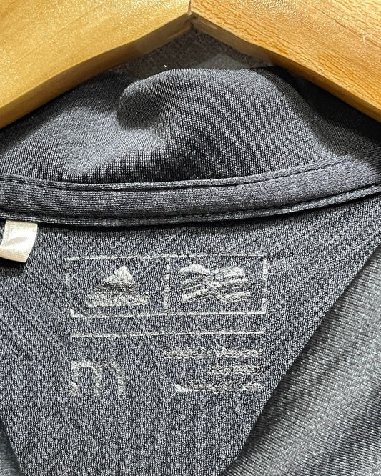 Adidas Black Sport For Women Polo T Shirt M - Preloved Labels