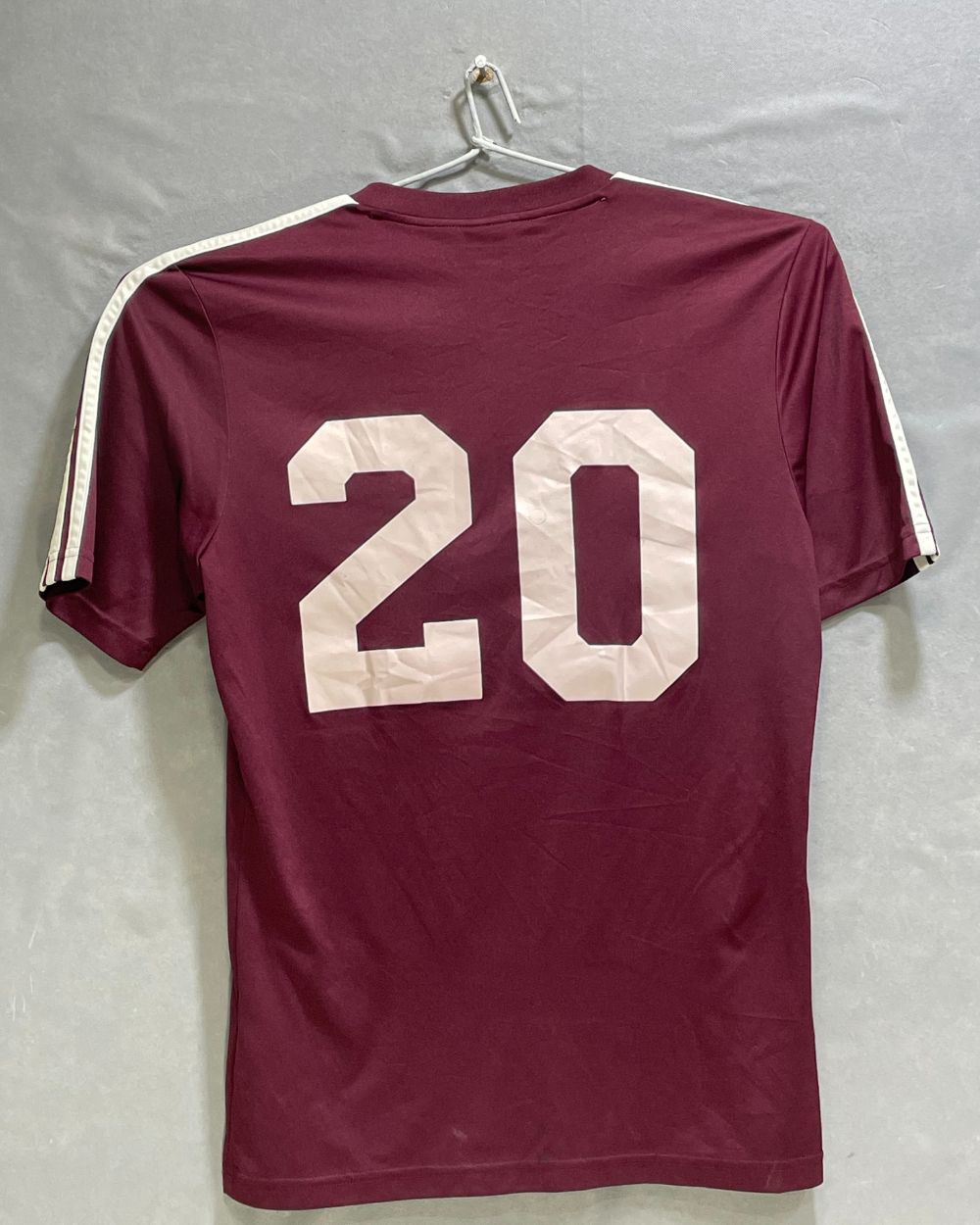 Adidas Maroon Sport For Women T Shirt Medium - Preloved Labels