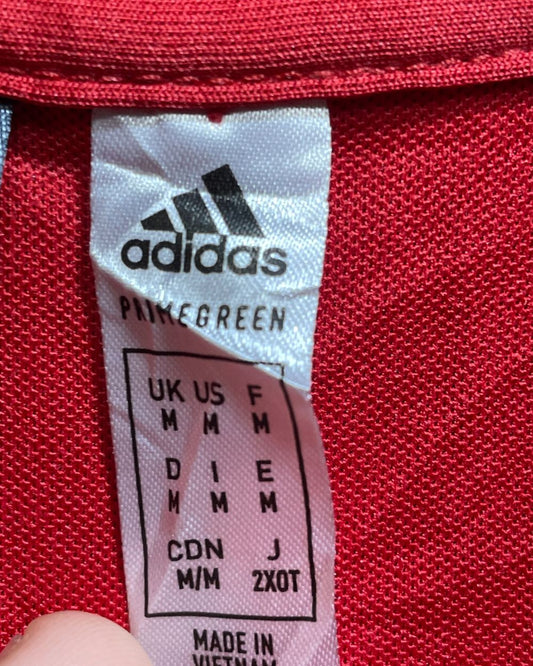 Adidas Red Sport For Women Polo T Shirt Medium - Preloved Labels