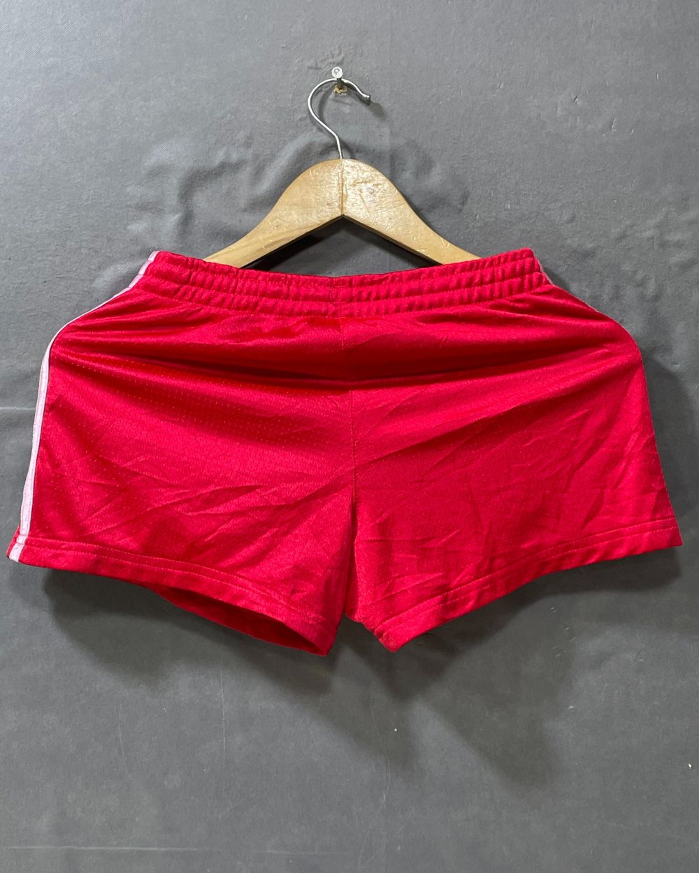 Adidas Red Sport Gym Short For Women Large - Preloved Labels