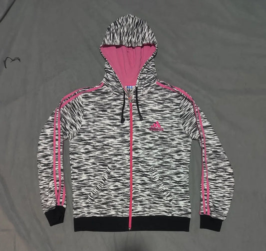 Adidas Women White Cotton Zipper M – Preloved Labels (view 2)