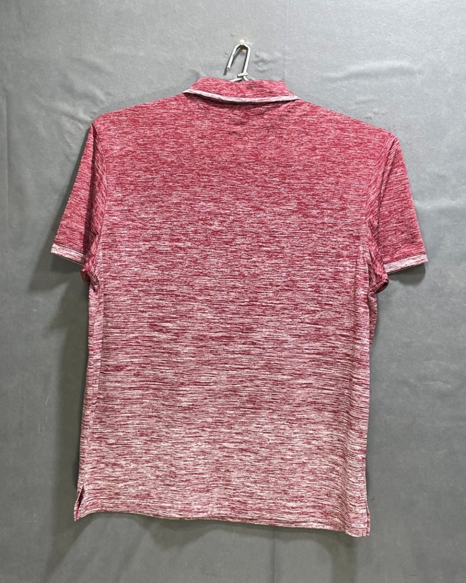 Akwa Maroon Polyester Sport Polo T Shirt For Men Medium - Preloved Labels