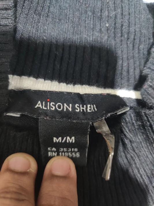 Alison Sheri Women Viscose Black Sweater M – Preloved Labels (view 2)