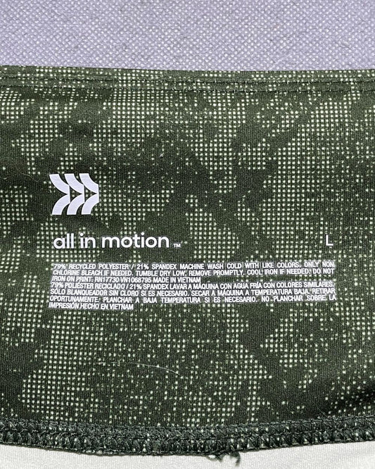 All in Motion Green Sport Gym Tights For Girls Large | ThriftHub.pk