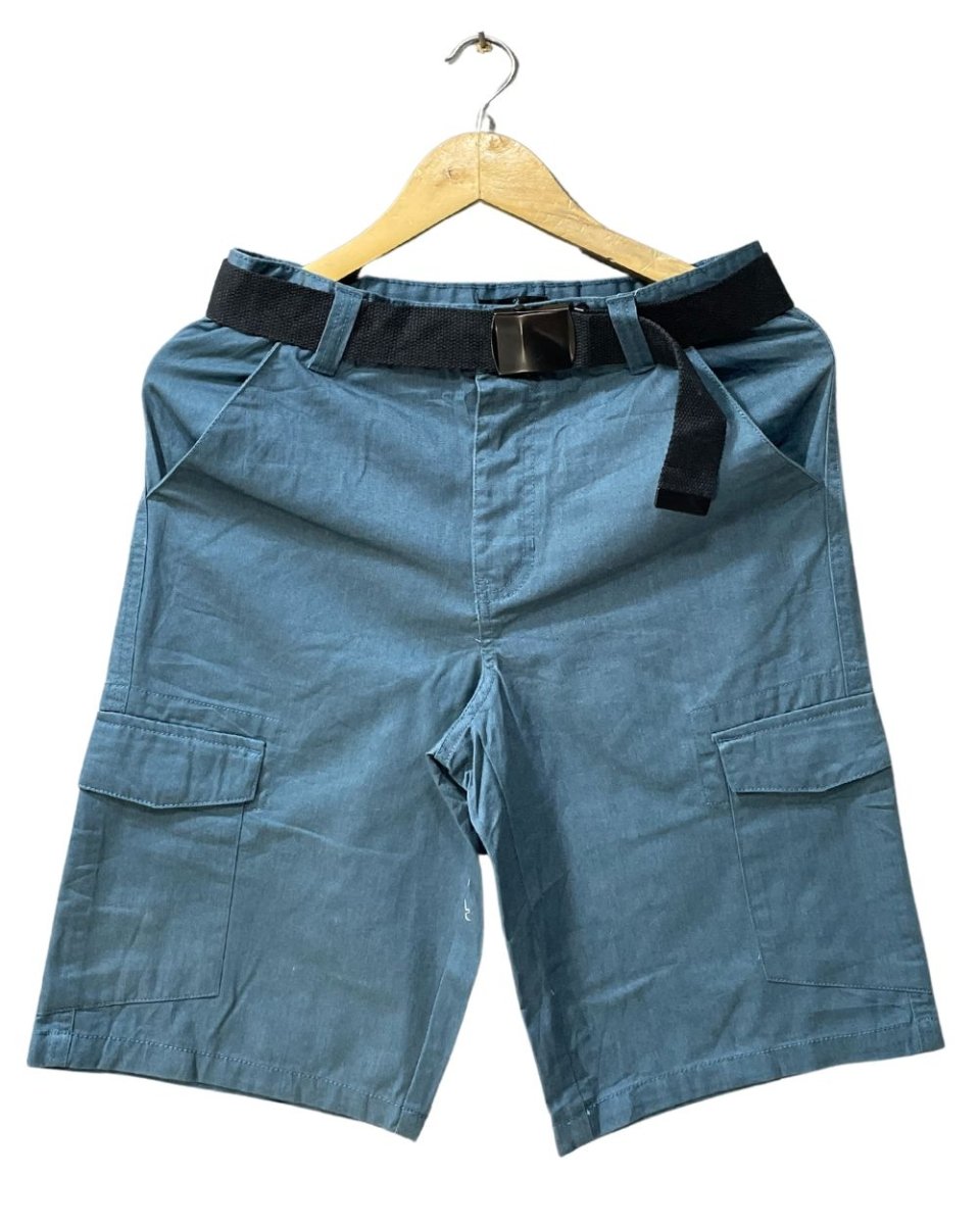 AMPLIFY Blue Cotton Jeans Short For Men X Small - Preloved Labels