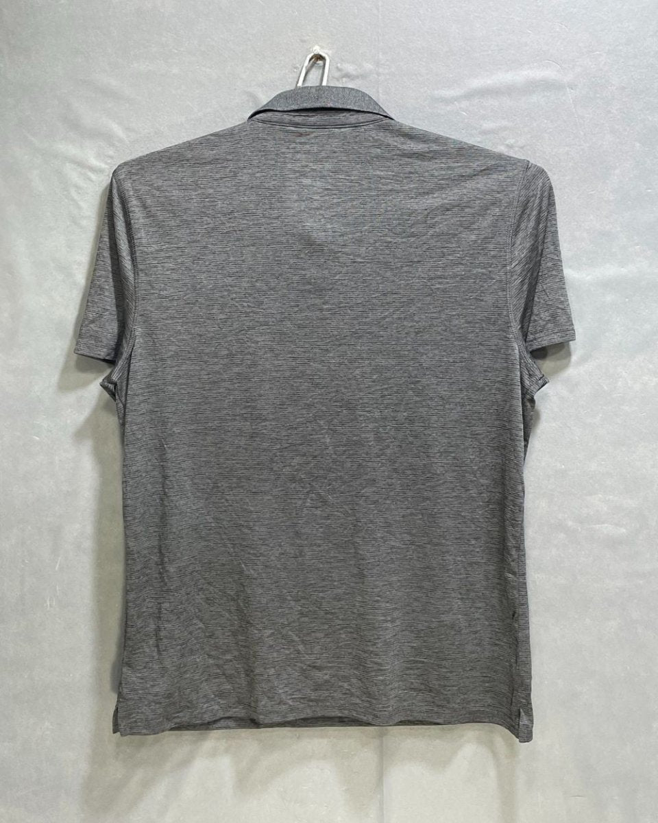 APT.9 Grey Polyester Sport Polo T Shirt For Men Small - Preloved Labels