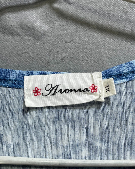 Aronia Blue Polyester Jersey Sport For Women T Shirt X Large - Preloved Labels