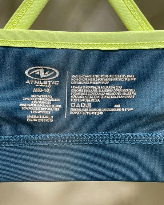 Athletic Green Bra For Grils X Large - Preloved Labels