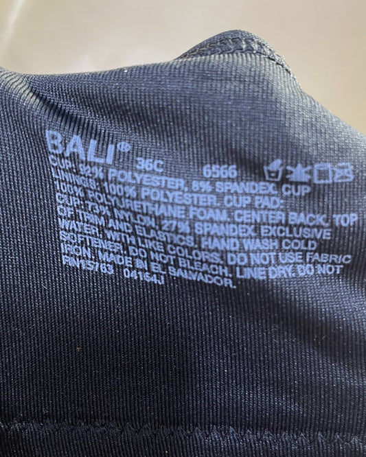 Bali Black Bra For Women Large - Preloved Labels