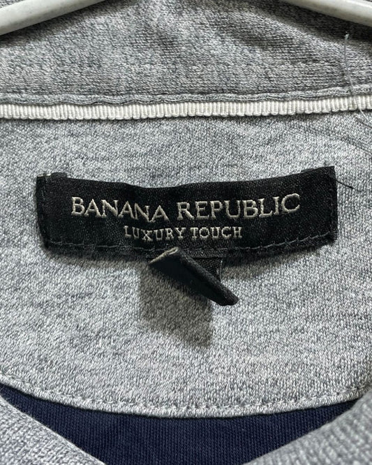 Banana Republic Blue Cotton Polo T Shirt For Men Small - Preloved Labels