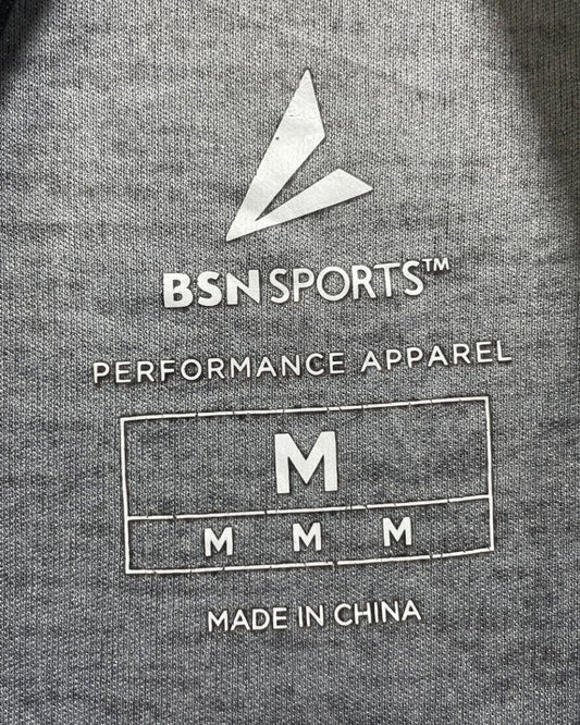 BSN Sports Black Polyester Sport Polo T Shirt For Men Medium - Preloved Labels