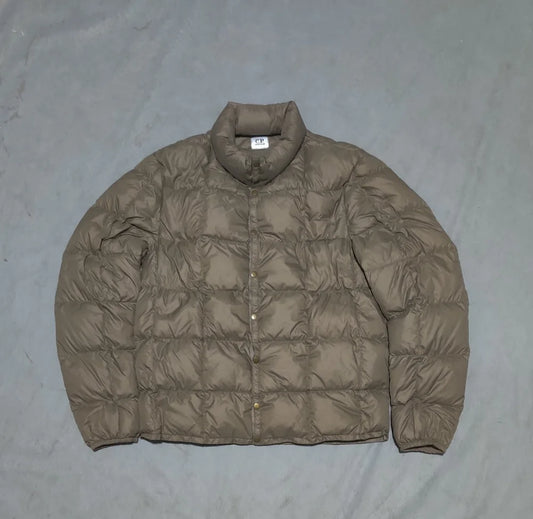 C.P Men Puffer Brown Jacket – Preloved Labels (view 2)
