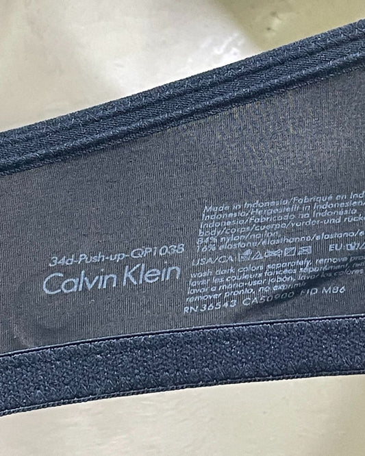 Calvin Klein Black Bra For Women Medium - Preloved Labels