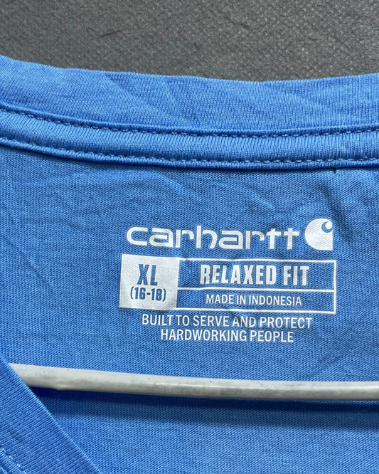 Carhartt Blue Cotton For Women T Shirt XL - Preloved Labels