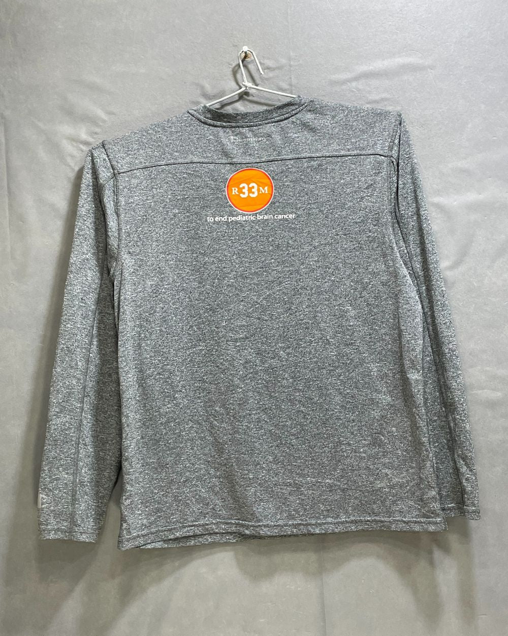 Champion Grey Polyester Jersey Sport For Women T Shirt Medium - Preloved Labels