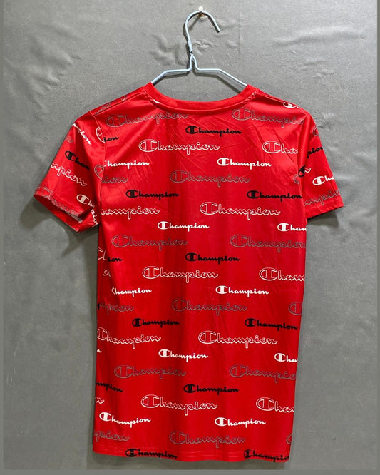 Champion Red Sports T Shirt For Boy 16 Years - Preloved Labels