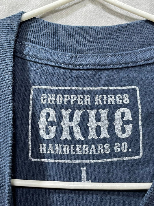 Chopper King Blue Cotton T Shirt For Men L - Preloved Labels
