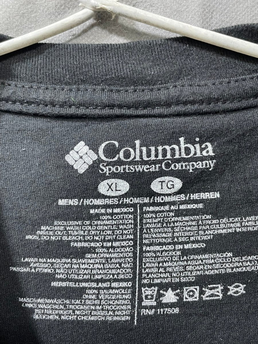 Columbia Black Cotton T Shirt For Men L - Preloved Labels