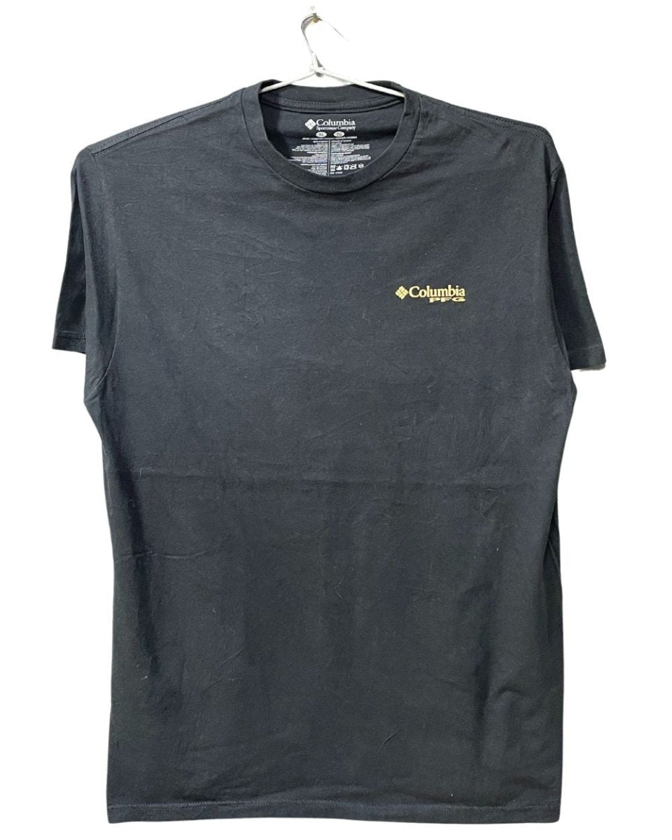 Columbia Black Cotton T Shirt For Men L - Preloved Labels