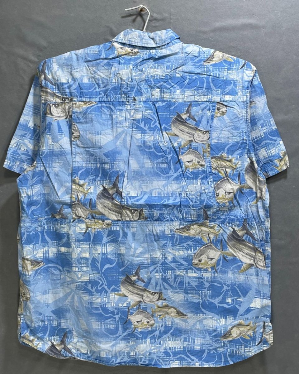 Columbia Blue Cotton Shirt For Men L - Preloved Labels
