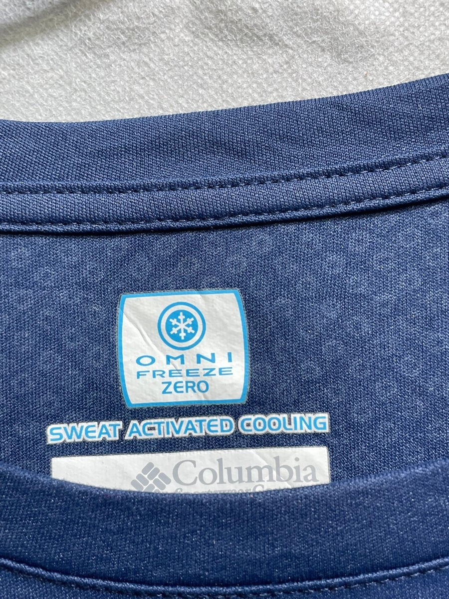 Columbia Blue For Men Sports T Shirt L - Preloved Labels