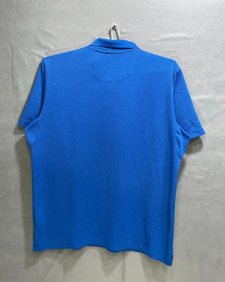 Columbia Blue Polyester Sport Polo T Shirt For Men X Large - Preloved Labels