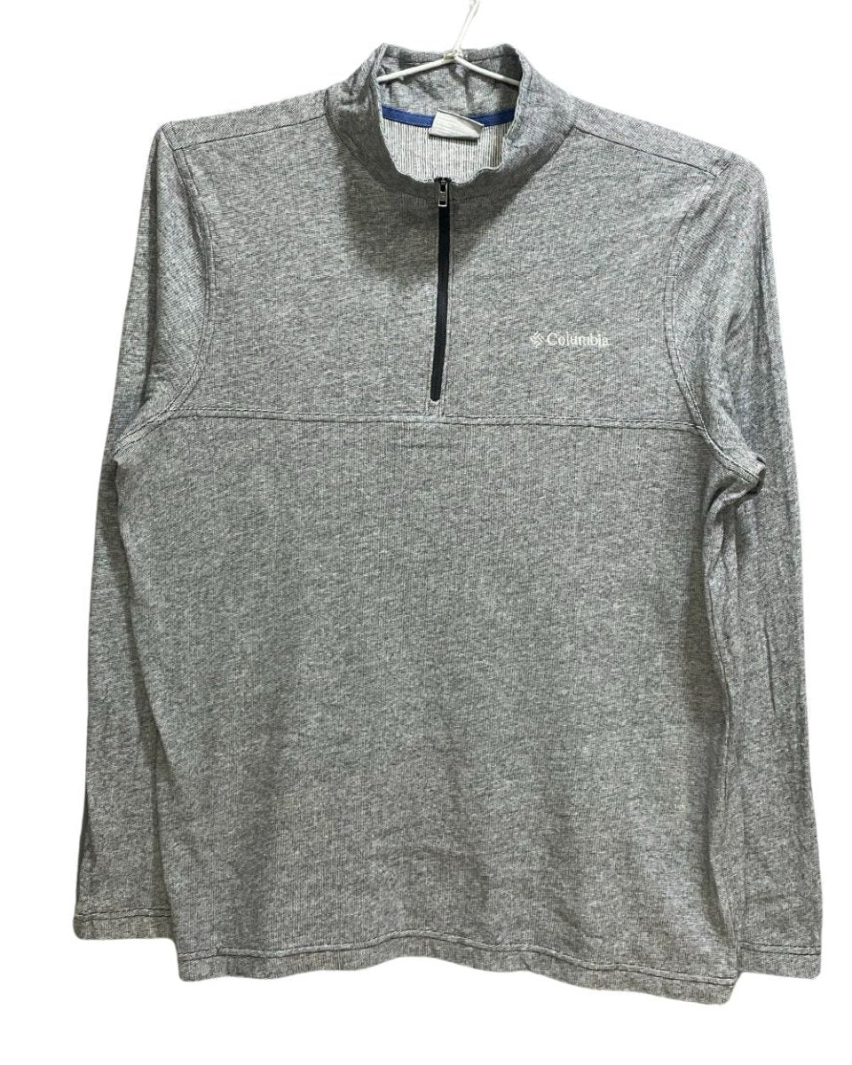 Columbia Gray Cotton Jersey Polo T Shirt For Men M - Preloved Labels