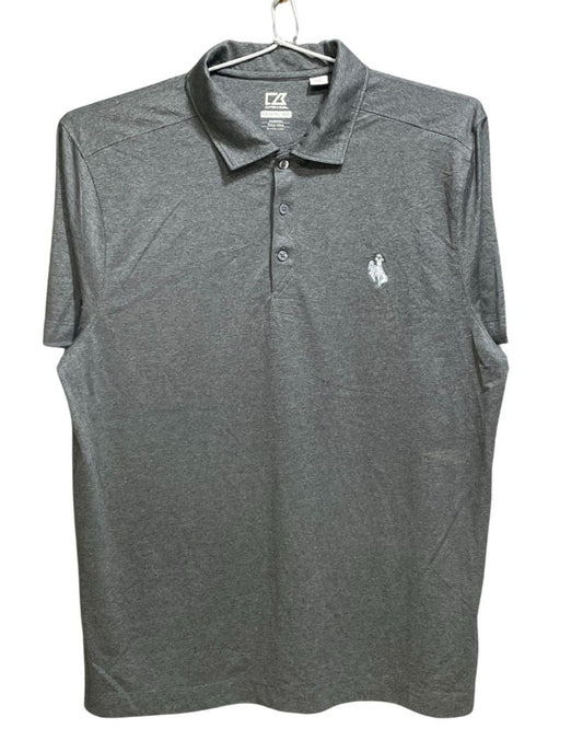 Cutter & Buck Grey Polyester Sport Polo T Shirt For Men Large - Preloved Labels