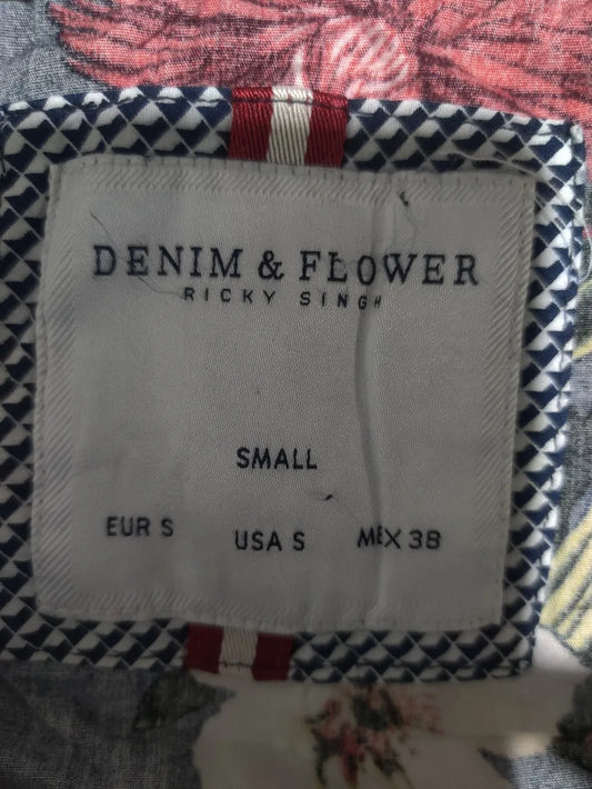Denim & Flower Women Navy Floral Zipper S – Preloved Labels (view 2)