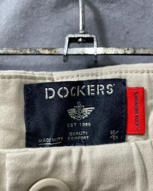 Dockers Cream Cotton Short For Men X Large - Preloved Labels