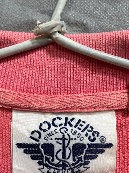 Dockers Pink Cotton Jersey Polo T Shirt For Men M - Preloved Labels