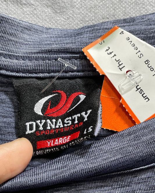 Dynasty Grey Polyester Jersey Sport For Women T Shirt Large - Preloved Labels