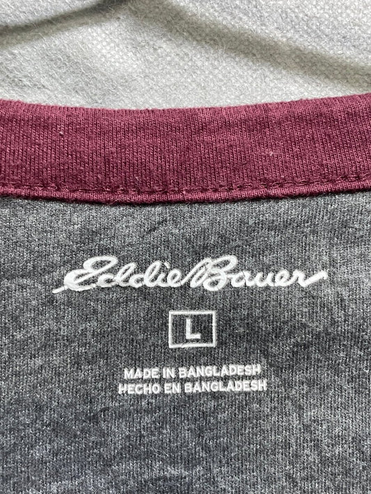 Eddie Bauer Maroon Cotton T Shirt For Men L - Preloved Labels