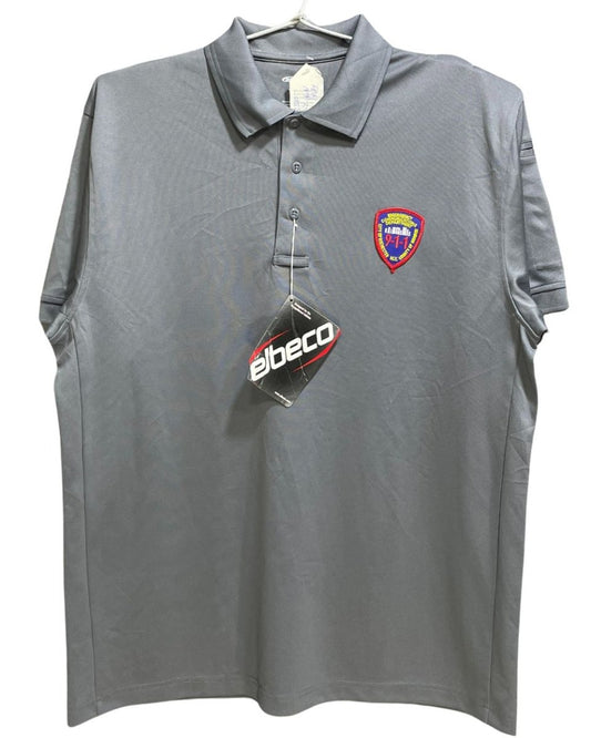Elbeco Grey Polyester Sport Polo T Shirt For Men Large - Preloved Labels