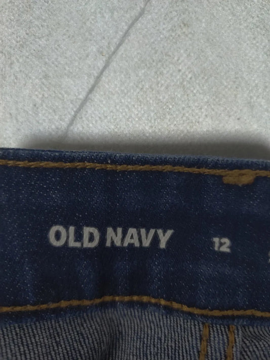 Old Navy Women Cotton Blue Jeans M - additional view 2