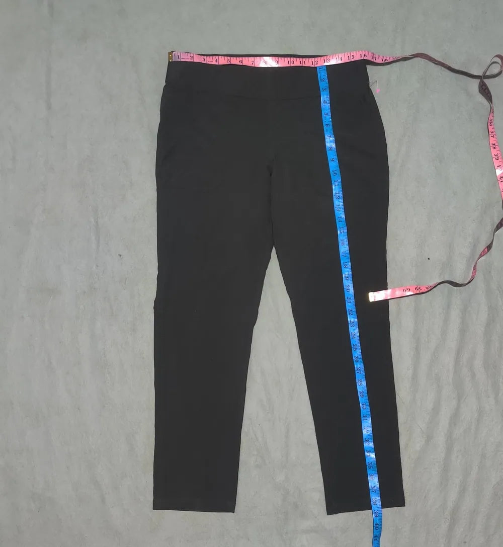 Weatherproof Women Black Sport Trouser - Preloved Ladies Trousers Pakistan - Summer Polyester - Size 32 to 34 - Photo 4