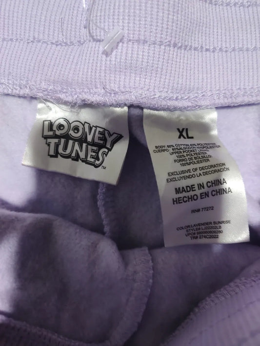 Looney Tunes Women Purple Sport Winter Trouser - Preloved Ladies Trousers Pakistan - Summer Polyester - Size 34 to 36 - Photo 2