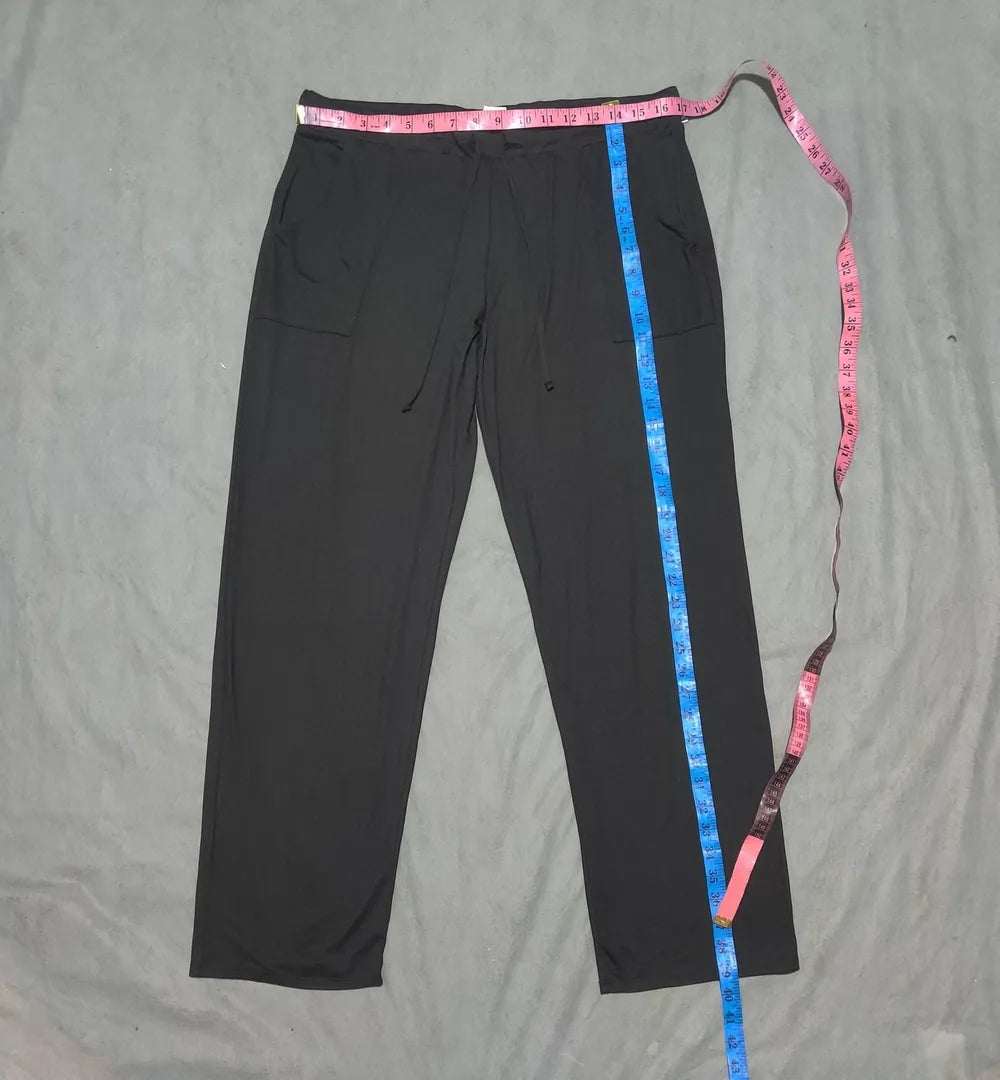 Lucky Brand Women Black Sport Trouser - Preloved Ladies Trousers Pakistan - Summer Polyester - Size 34 to 36 - Photo 4