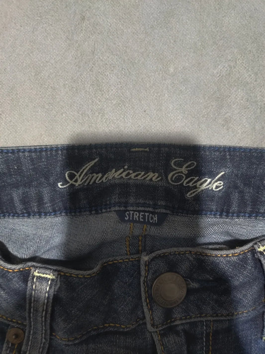 American Eagle Women Cotton Dark Gray Jeans M - additional view 2