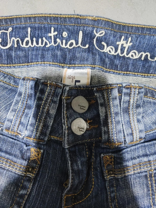 Industrial Cotton Women Cotton Dark Blue Jeans S - additional view 2