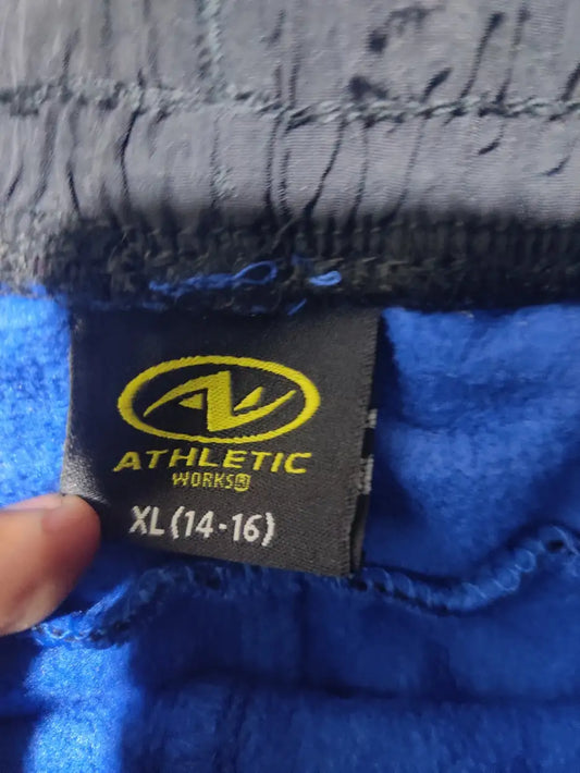 Athletic Works Men Sports Polyester Blue Trackpants XL - additional view 2
