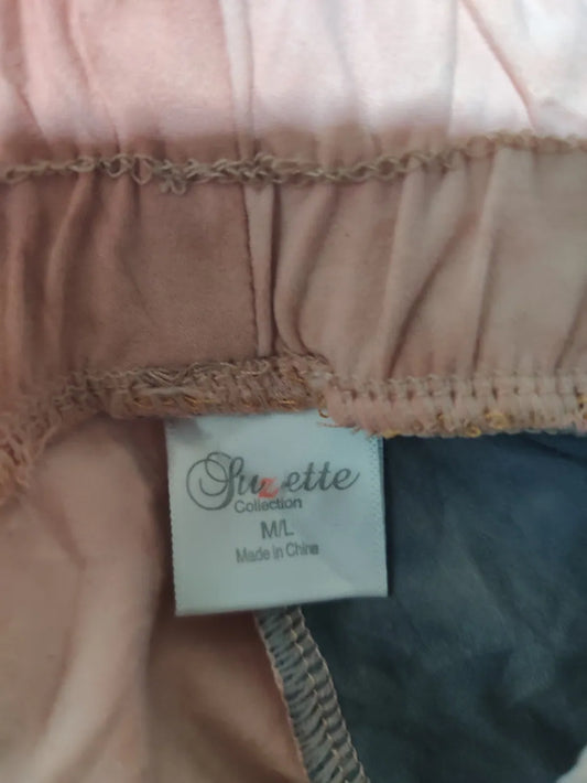 Fuzette Women Pink Sport Trouser - Preloved Ladies Trousers Pakistan - Summer Polyester - Size 32 to 34 - Photo 2