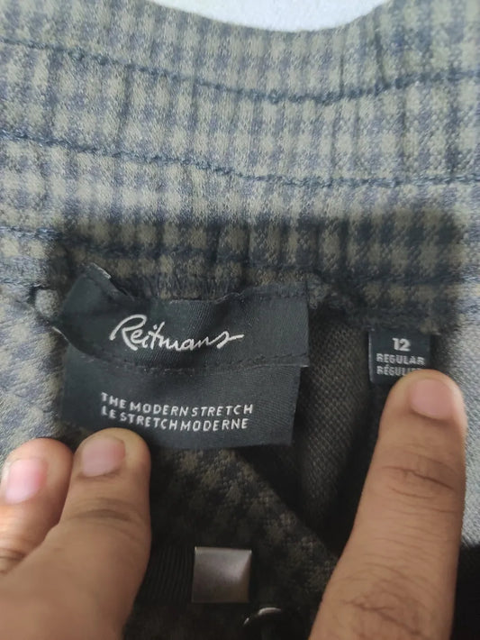 Reitmans Women Charcoal Sport Trouser - Preloved Ladies Trousers Pakistan - Summer Polyester - Size 30 to 32 - Photo 2