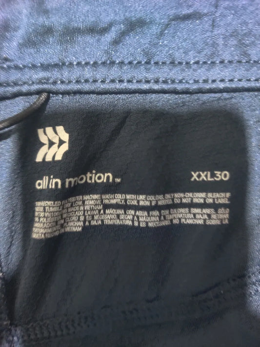 All In Motion Women Navy Sport Trouser - Preloved Ladies Trousers Pakistan - Summer Polyester - Size 42 to 44 - Photo 2