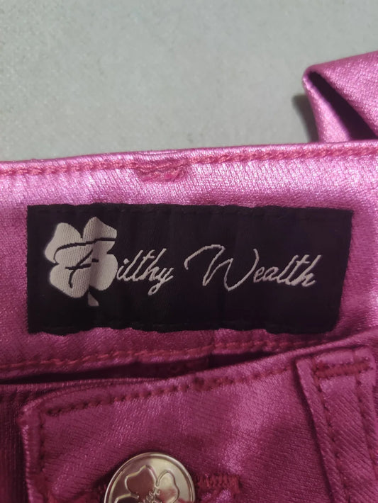 Filthy Wealth Women Cotton Pink Jeans S - additional view 2