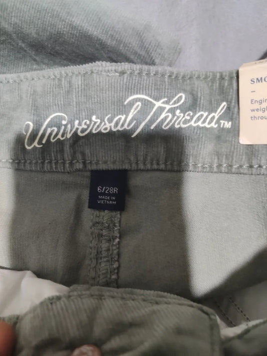 Universal Thread Women Cotton Green Jeans M - additional view 2