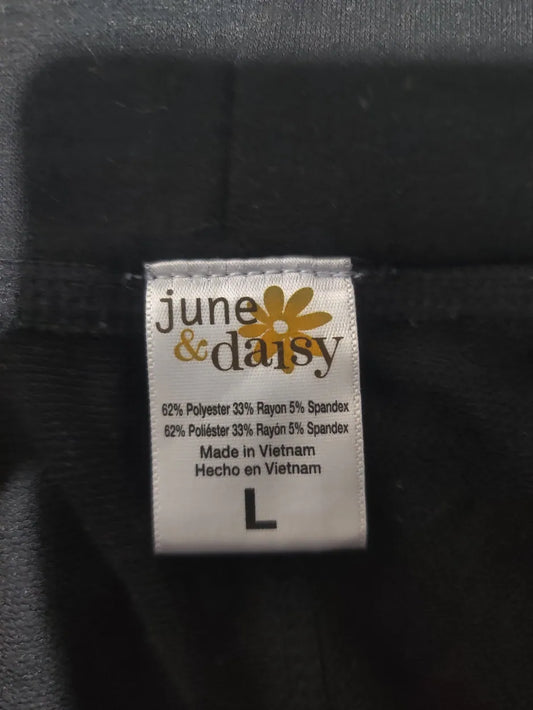 June & Daisy Women Black Sport Trouser - Preloved Ladies Trousers Pakistan - Summer Polyester - Size 34 to 36 - Photo 2